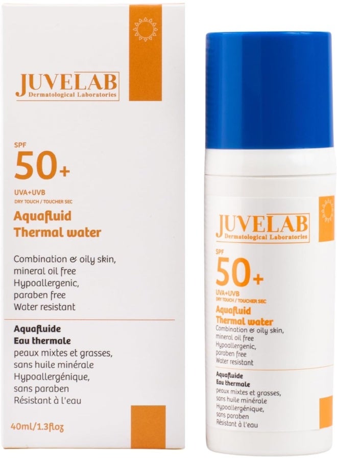 JUVELAB Aqua Thermal Fluid SPF 50+ Sunscreen - Image 1