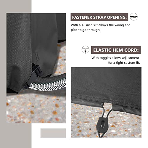 ULTCOVER Waterproof Square Air Conditioner Cover for Outside AC Units Size Upto 32W x 32D x 36H inch, Black - Image 5