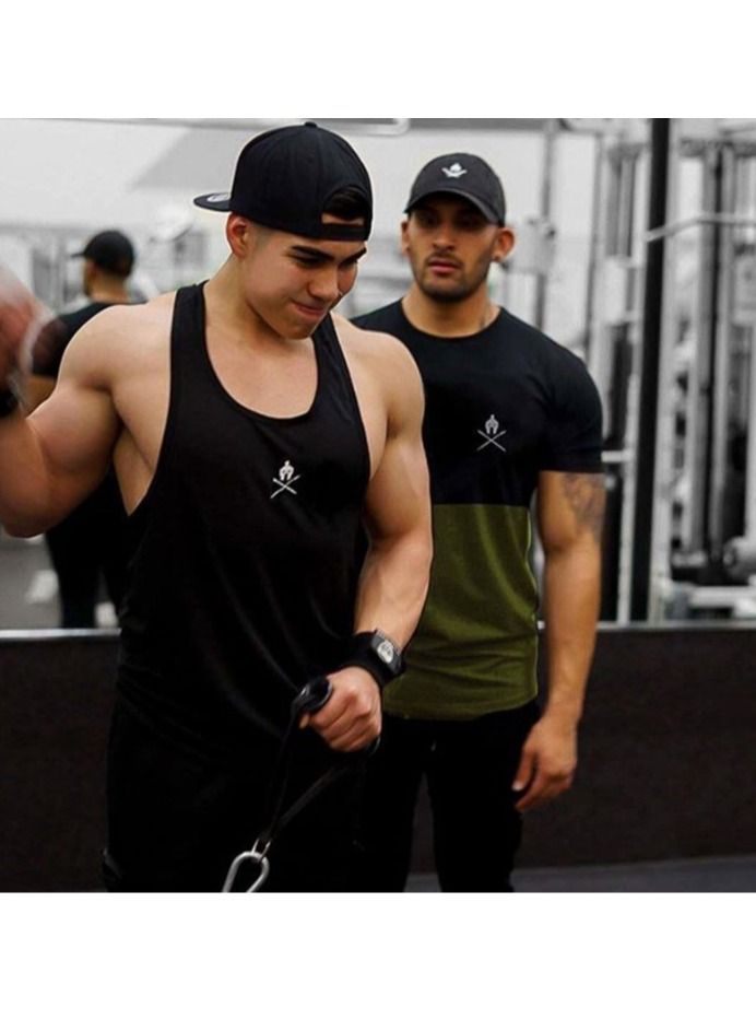 M MIAOYAN M MIAOYAN Muscle Gym Sports Running Vest Men's Sleeveless - Image 5