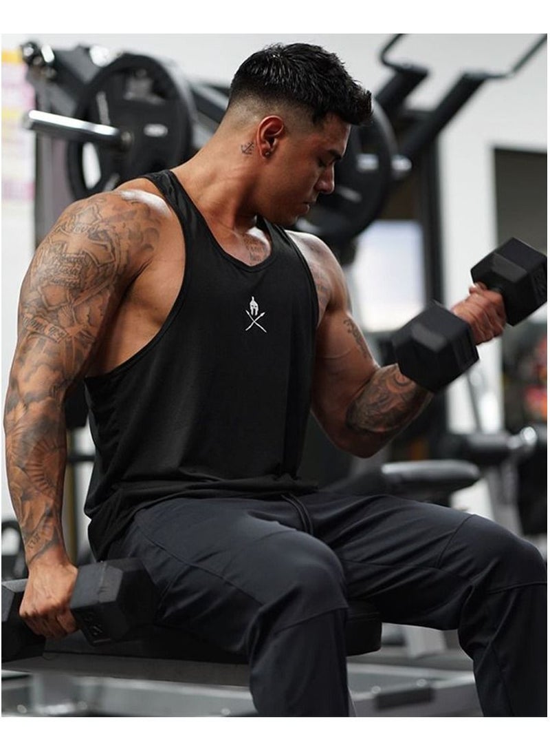 M MIAOYAN M MIAOYAN Muscle Gym Sports Running Vest Men's Sleeveless - Image 4