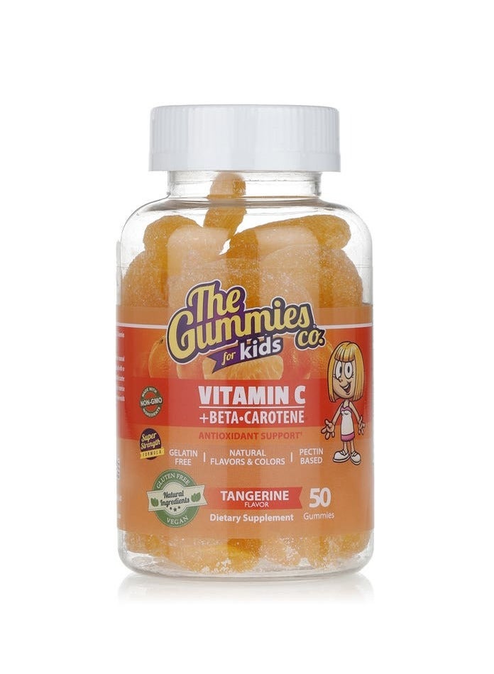TG فيتامين سي + جواهر بيتا كاروتين بنكهة حامضة – للأطفال، 50 جواهر