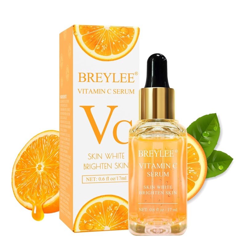BREYLEE Vitamin C Serum for Face Eye o6 oz for Brightening SkinDark Spot RemoverReduce WrinkleAnti Aging SerumMoisturizer Brightening Serum with Hyaluronic AcidVitamin ERetinol Niacinamide - Image 1