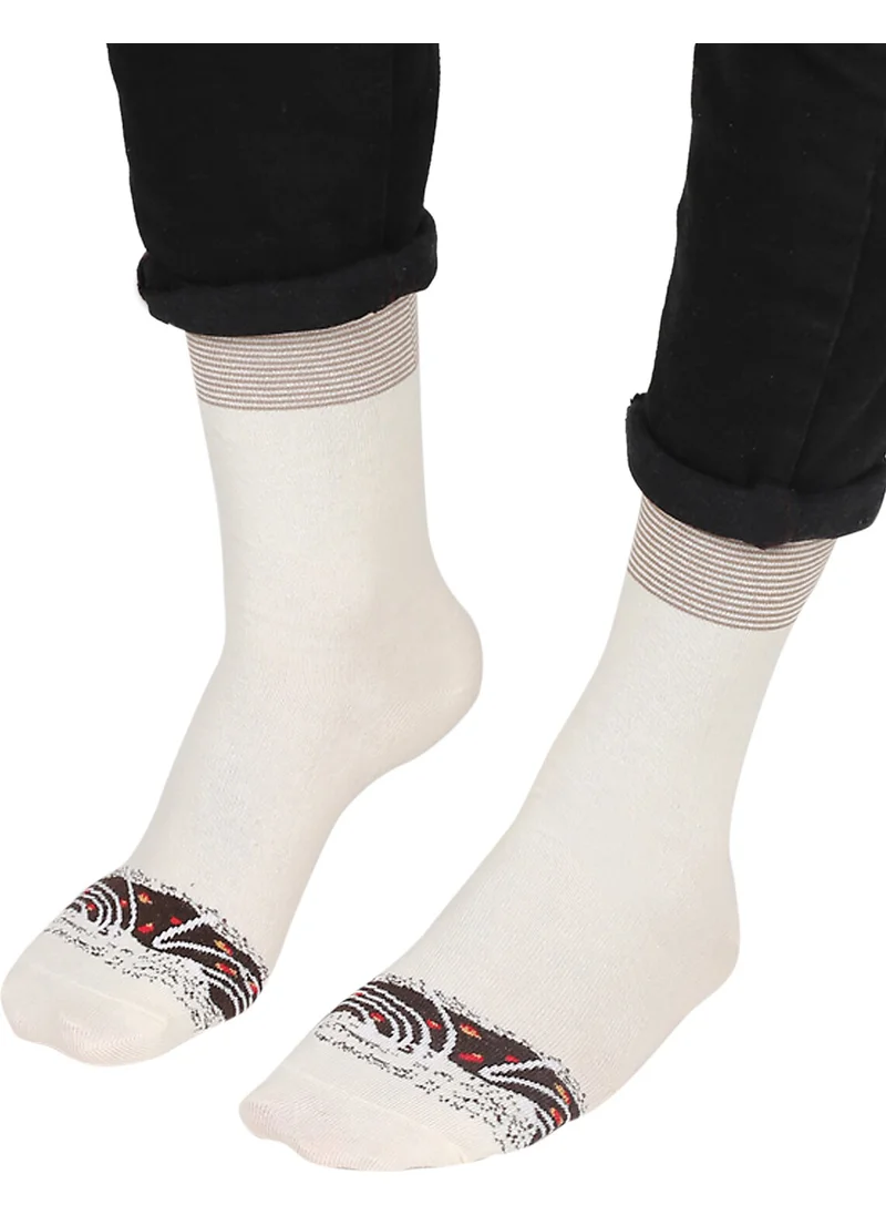 Mono Socks Men's Beige Brown Caramel Donut Socks
