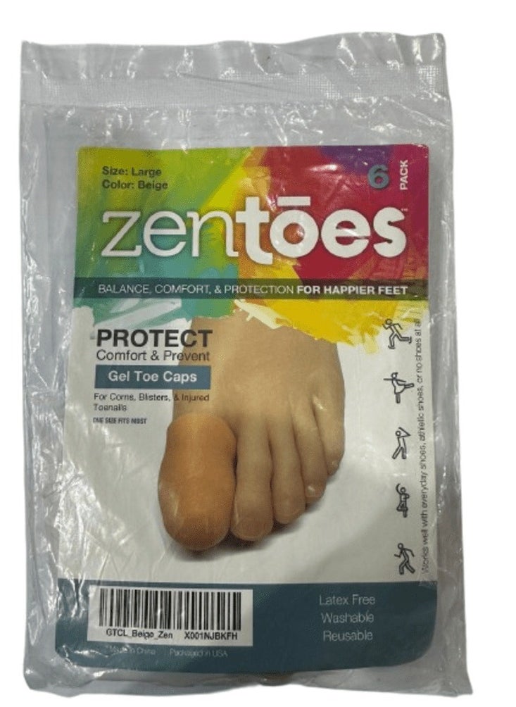 Zentoes - ZENTOES 6 Pack Gel Toe Caps and Protector - Image 1
