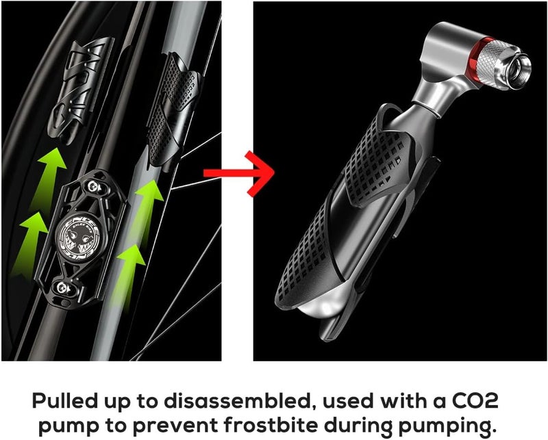 MAKINGTEC Airtag Bike Mount, Hidden Airtag Case Bicycle AirTag Protector Motorcycle Airtag Storage Secure AirTag Holder Mountain Bike Accessory for Mountain Bike Scooter Tent Motorcycle - Image 4