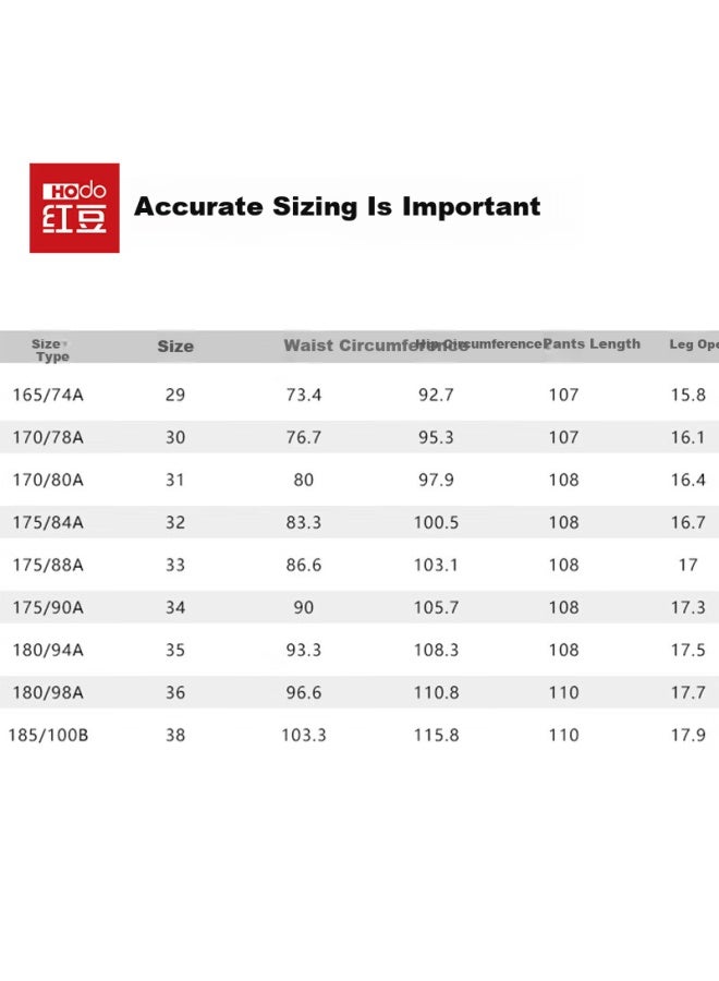 Hodo Men's Casual Business Slim Fit Stretch Wrinkle-resistant Thick Dress Pants Blue 35 - Image 2