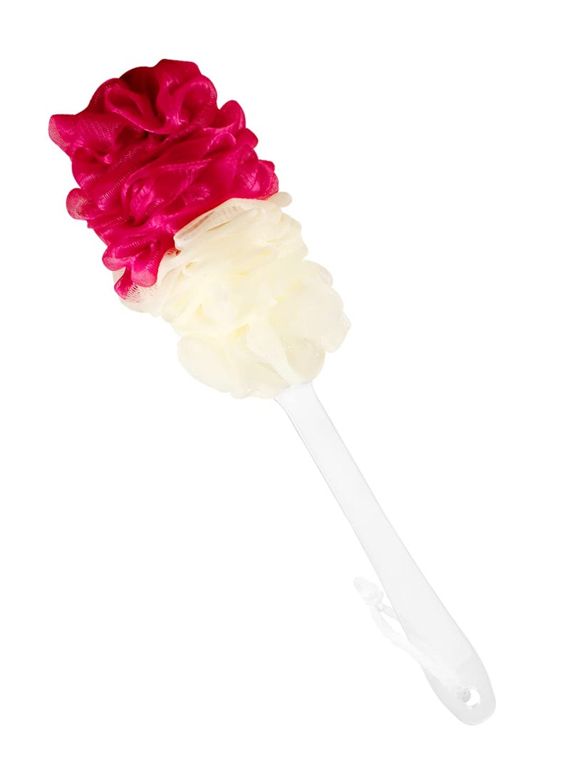 ANKITA Premium Body Cleansing Bathing Sponge with Acrylic Handle(BA-12) - Image 5