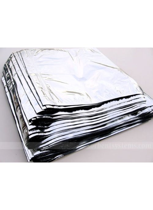 Amit Marketing - Amit Marketing Silver Foil Bag I Aluminium Plastic Pouches I Packaging Metalized Hot/Dry Foods I Parcel Bags i Biryani Pouch I Multipurpose Packet for Tea, Coffee, Grocery I Pack of 100 Pcs - 500 GM - Image 1