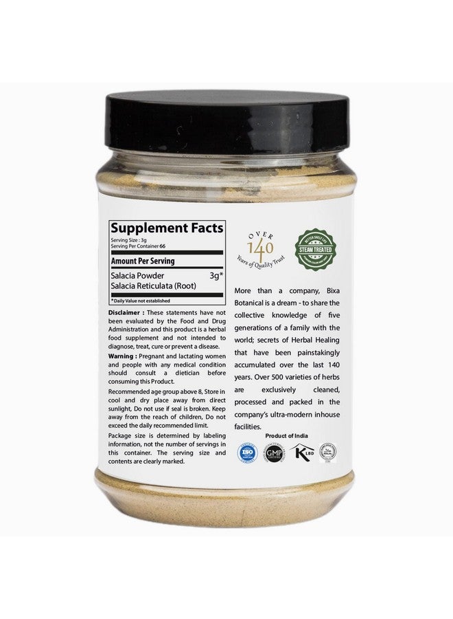 bixa BOTANICAL Salacia Root Powder | Salacia Reticulata | 200 Grams / 7 OZ |Ayurvedic Herbal Supplement | Gluten Free, Non-GMO, Steam Treated, Vegan, 100% Pure. - Image 2
