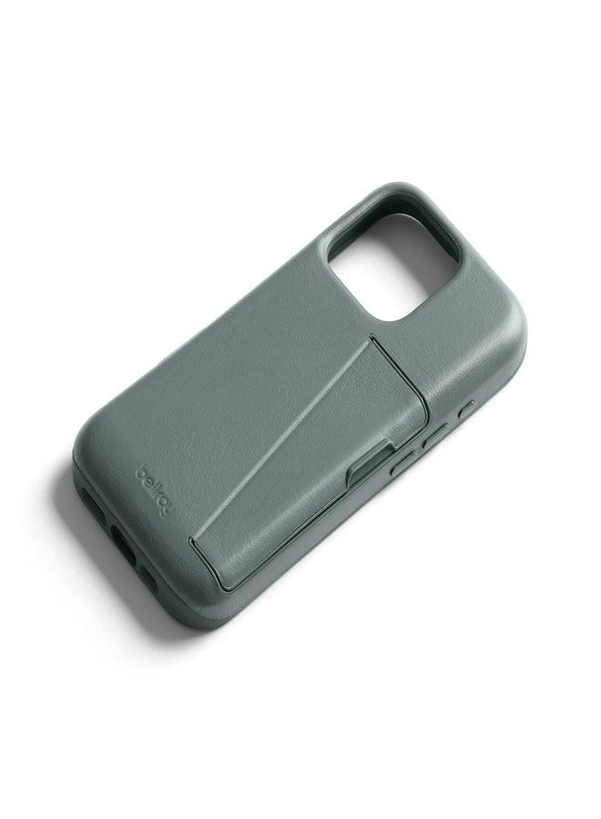 Bellroy Phone Case - 3 Card for iPhone 16 Pro Max (leather iPhone case, phone wallet) - Agave - Image 3