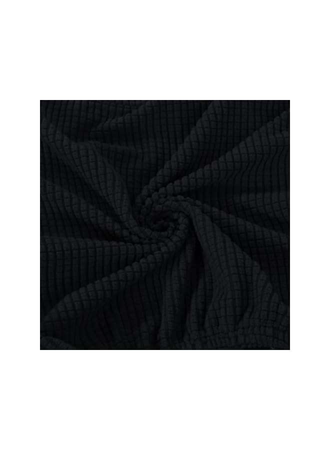 The Bros Office Chair Covers, Elastic Stretch Computer Chair Seat Slipcovers Super Fit Anti-dust Desk Seat Cover Spandex Removable Washable Kitchen Chairs Protective Cover(Black) - Image 3