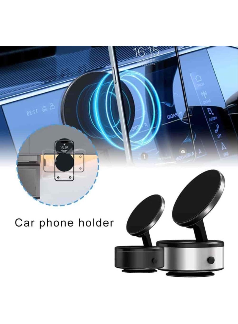 Anmi 360° Rotating Magnetic Car Phone Holder, Hands-Free Car Mount with Strong Magnet for Car, Screen, Tile (Black) - Image 5