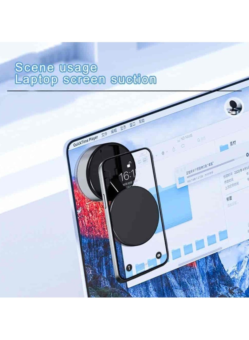 Anmi 360° Rotating Magnetic Car Phone Holder, Hands-Free Car Mount with Strong Magnet for Car, Screen, Tile (Black) - Image 4