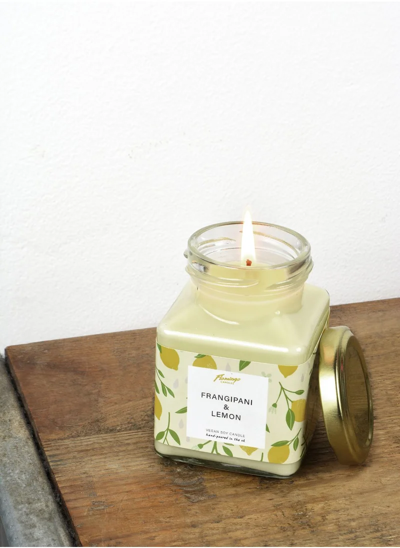 Flamingo Candles Frangipani & Lemon Candle 8oz