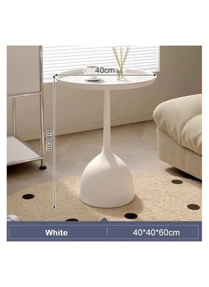 Crown Home - Coffee Table, Simple Design Round Table, Space Saving Coffee Table for Living Room, Bedroom, Office - Image 1