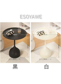 Crown Home Coffee Table, Simple Design Round Table, Space Saving Coffee Table for Living Room, Bedroom, Office  - Image 5