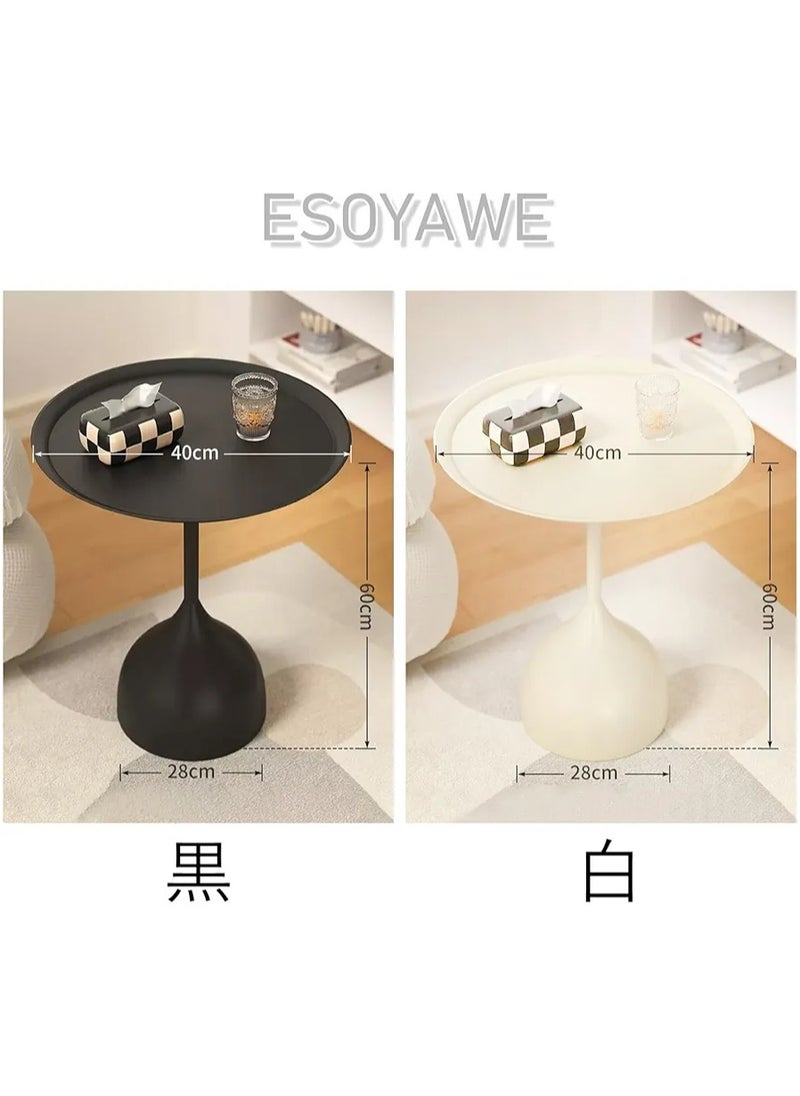 Crown Home - Coffee Table, Simple Design Round Table, Space Saving Coffee Table for Living Room, Bedroom, Office - Image 1