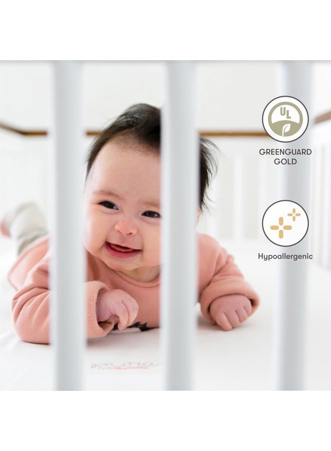 Babyletto Pure Core Mini Crib Mattress, Hybrid Waterproof Cover, Lightweight, Greenguard Gold Certified - Image 2