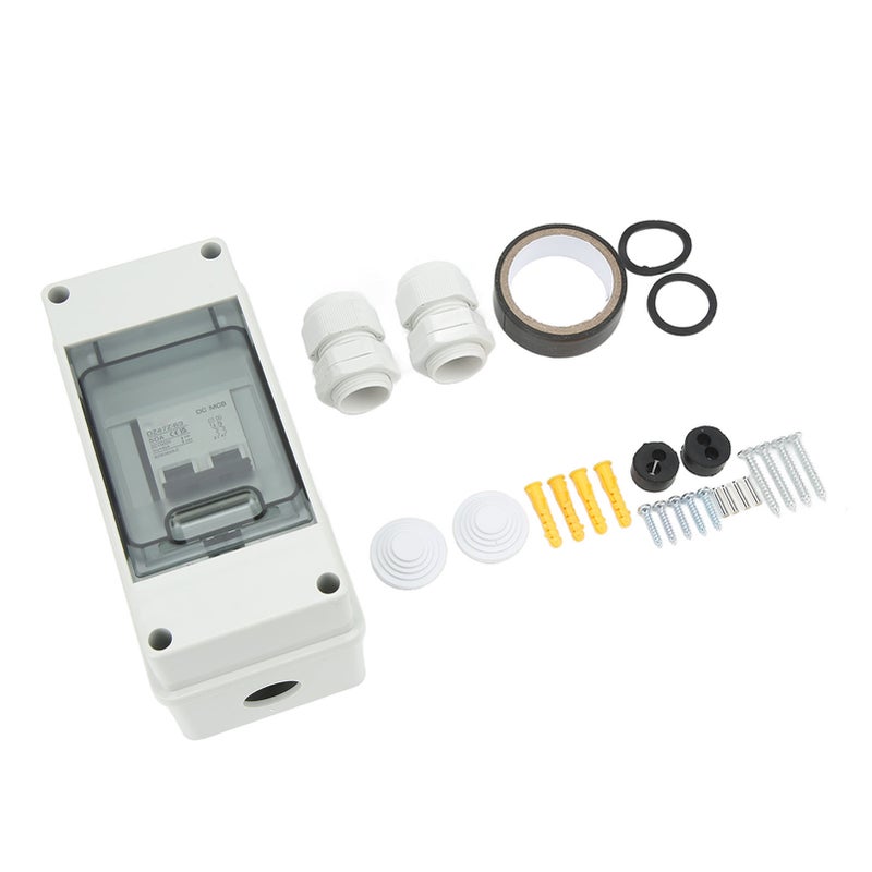 DC Miniature Circuit Breaker: 50A DC1000V 4000A Icu, IP65 Waterproof PA66 Material - Cable Adaptable For 6-8.7mm 7-5 AWG, For Photovoltaic Solar Systems RV Off Grid Grid Connected Arrays - Image 4