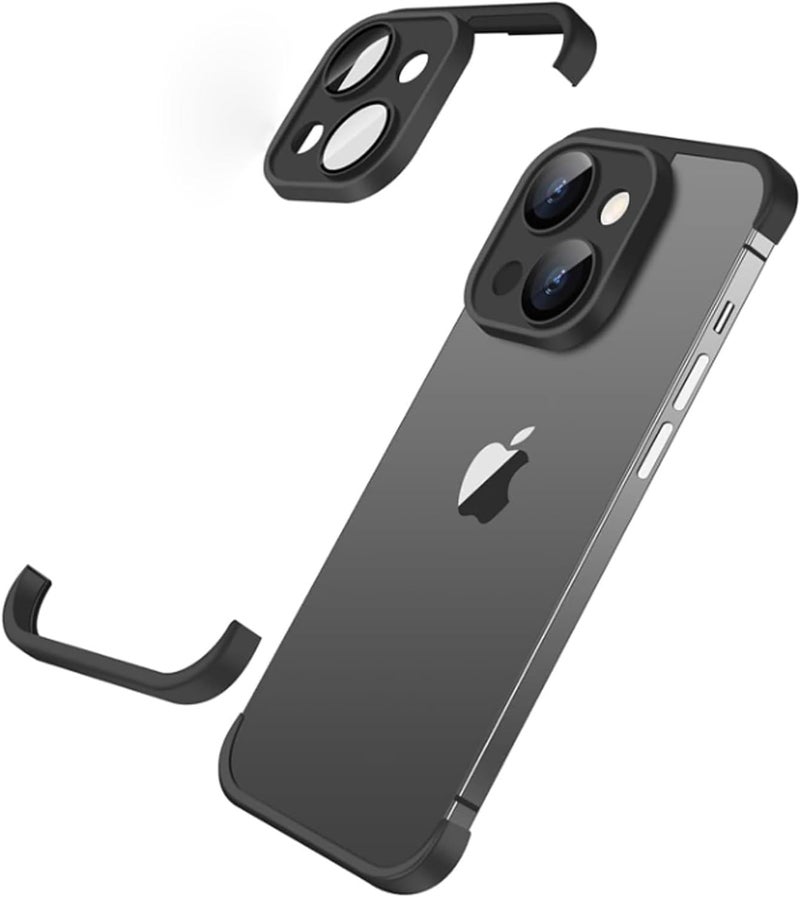 اي فون حالة الوفير تبو ، متوافق مع اي فون 15 بالإضافة إلى حالة الهاتف ، مع عدسة رقيقة الأكمام الواقية ، غير مؤطرة أربعة زاوية المضادة للسقوط وسادة ، الترا رقيقة واقية من الصدمات لينة تبو سيليكون القضي - Image 1