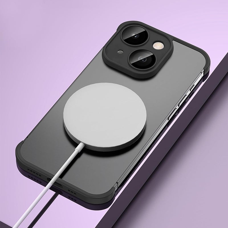 اي فون حالة الوفير تبو ، متوافق مع اي فون 15 بالإضافة إلى حالة الهاتف ، مع عدسة رقيقة الأكمام الواقية ، غير مؤطرة أربعة زاوية المضادة للسقوط وسادة ، الترا رقيقة واقية من الصدمات لينة تبو سيليكون القضي - Image 5