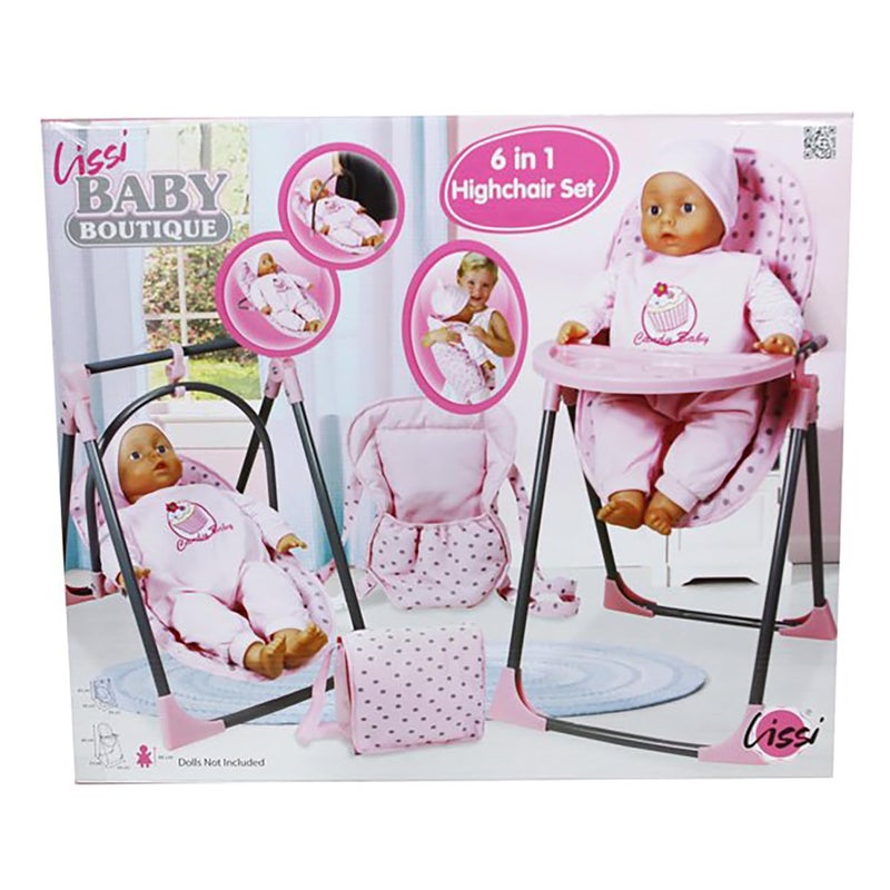 Lissi Baby Doll 6in1 Convertible Highchair Play Set - Image 3