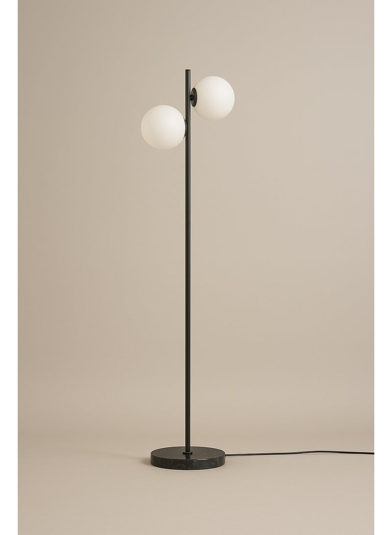 Cluc Black Globo di vetro floor lamp  - 2 globes - Image 4