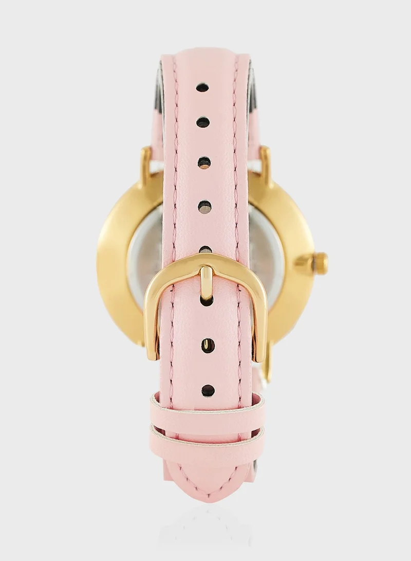 CASIO Pu Strap Analog Watch