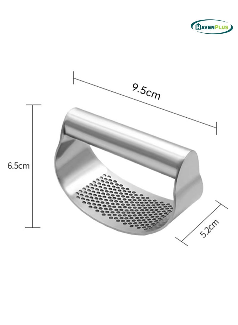 HavenPlus Garlic Press Stainless Steel Garlic Crusher Presser Kitchen Garlic Rocker Food Grade Ginger Grater Chopper - Image 5