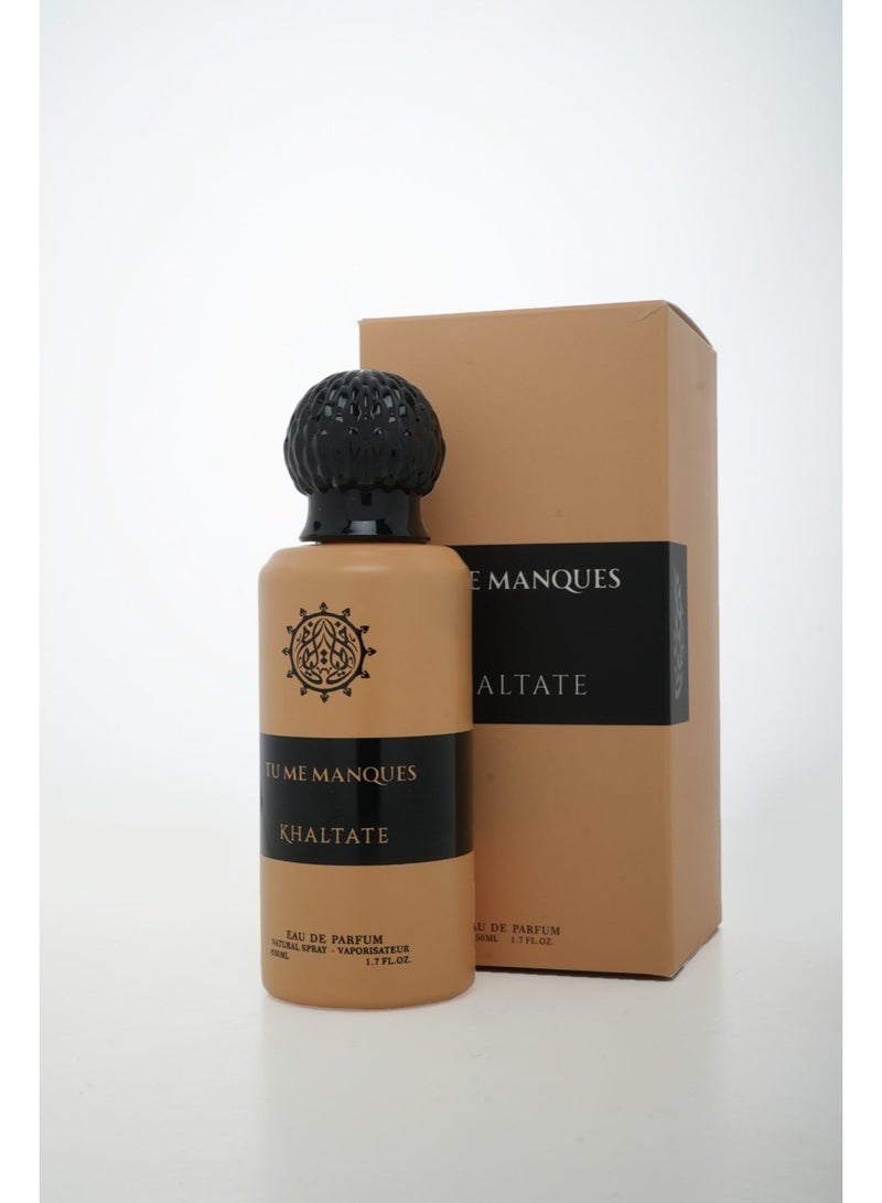 TU ME MANQUES Eau De Perfume - Luxury Premium Fragrance - 50ml By Khaltate - Image 1