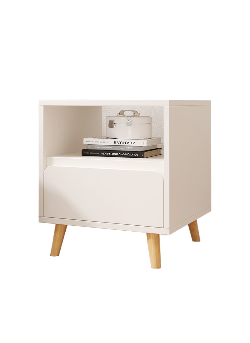Sharpdo Cream-Style Living Room Small Multi-Functional Bedside Table, Single-Layer Drawer Storage Cabinet 40*34*46CM - Image 1