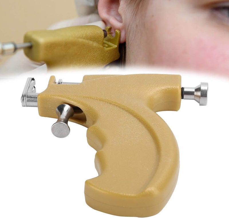 Professional Stainless Steel Body Piercing Gun Nose Navel Ear Piercing Instrument Tool Kit for Home Salon Use Plastic + Stainless Steel Material - Image 3
