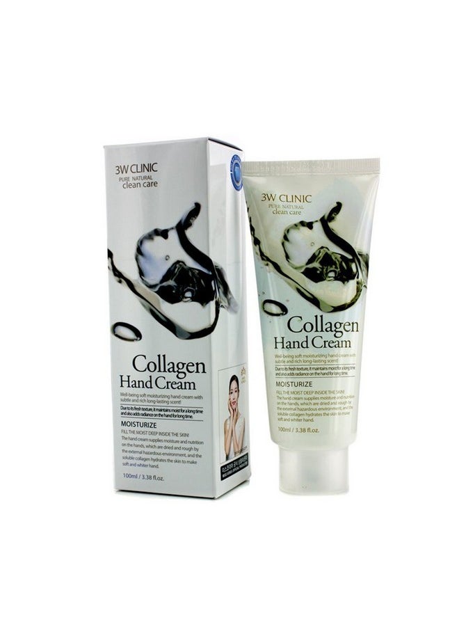 3W CLINIC Hand Cream, Collagen, 3.38 Ounce  - Image 1