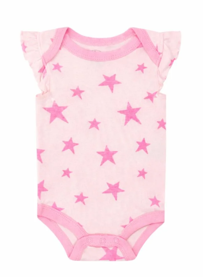 Luna & Lily Pack of 3 -Starburst Frill Sleeve Bodysuit