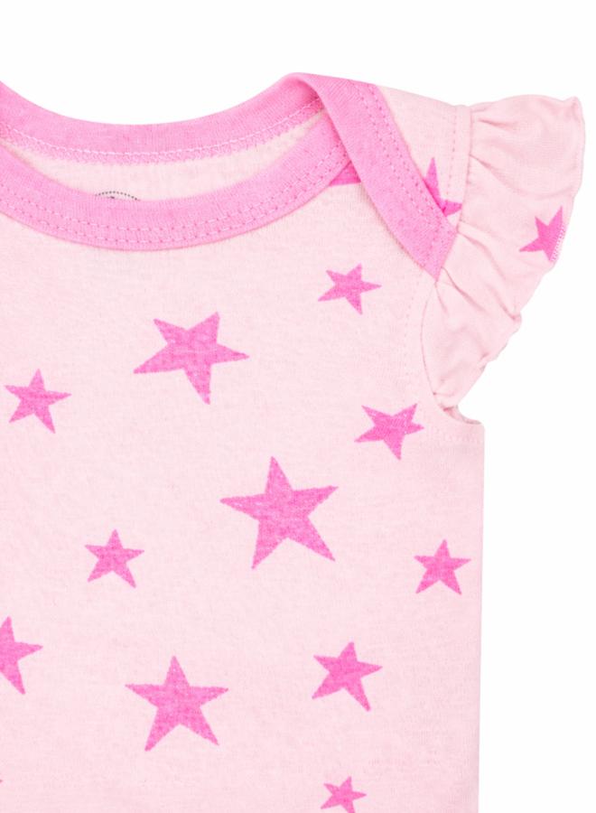 Luna & Lily Pack of 3 -Starburst Frill Sleeve Bodysuit - Image 4