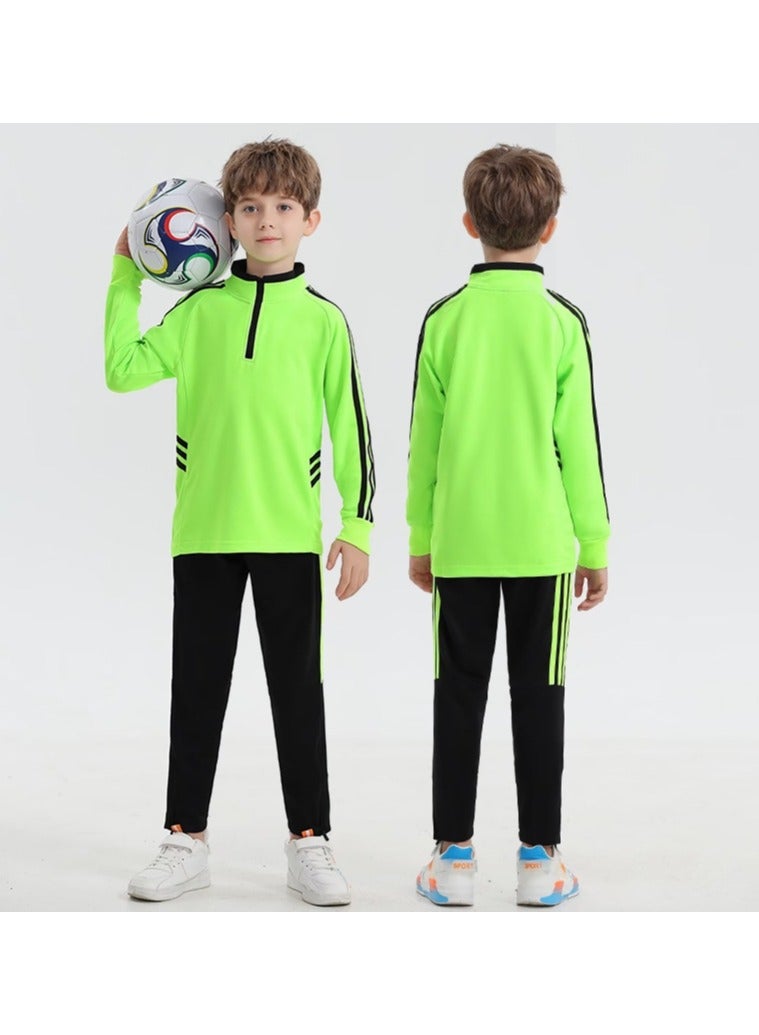 KUYING Children's Basketball Training Suit With Long Sleeves  - Image 1