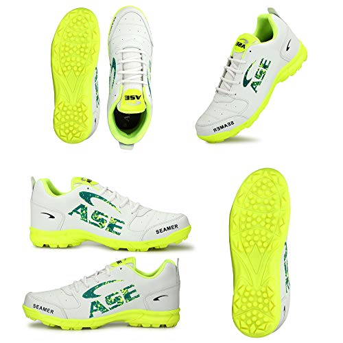 ASE Men's Parrot Green Professional Cricket Shoes 8 UK/IND - Image 1