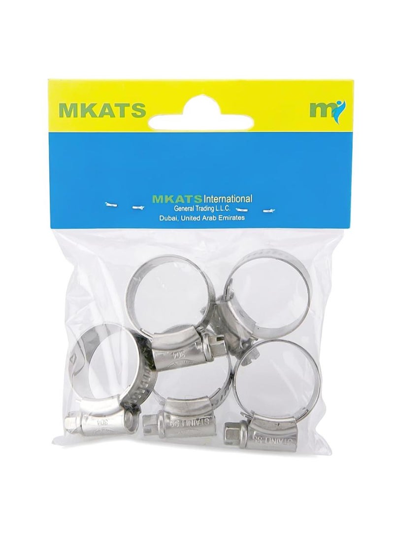 Orbit Stainless Steel 3/4-1 Hose Clips Pack Of 5