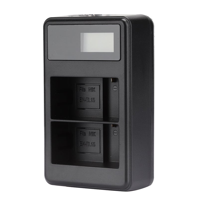 SEIVI EN EL15

Portable Camera Battery Charger Charging LCD Electric Quantity Display Dual Slot for Nikon V1 D500 D600 D610 D750 D800 D7000 - Image 4