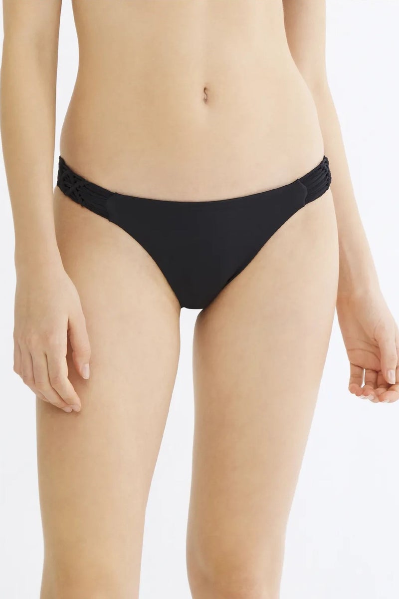 PENTI Basic Bikini Bottom With Macrame Trim - Image 1