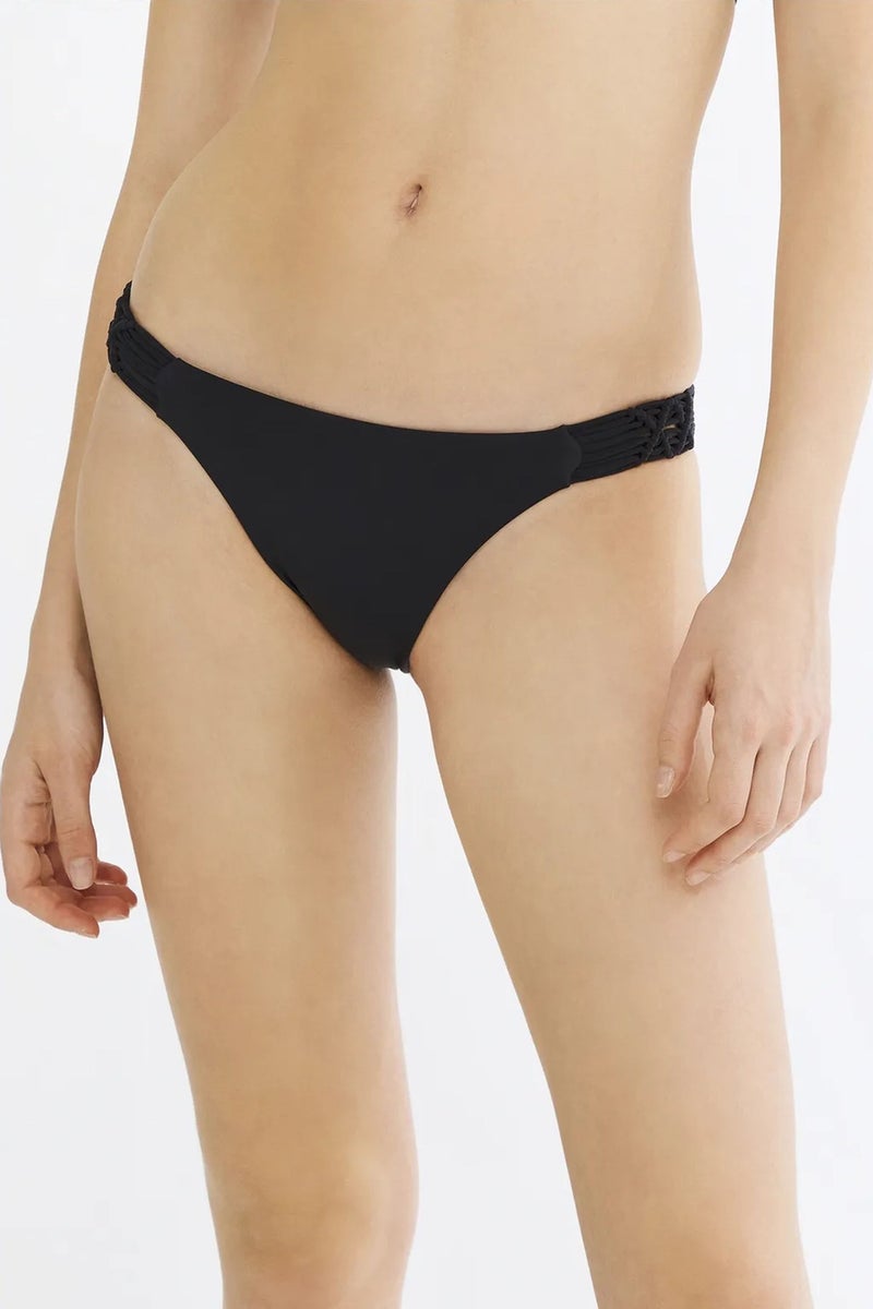 PENTI Basic Bikini Bottom With Macrame Trim - Image 2