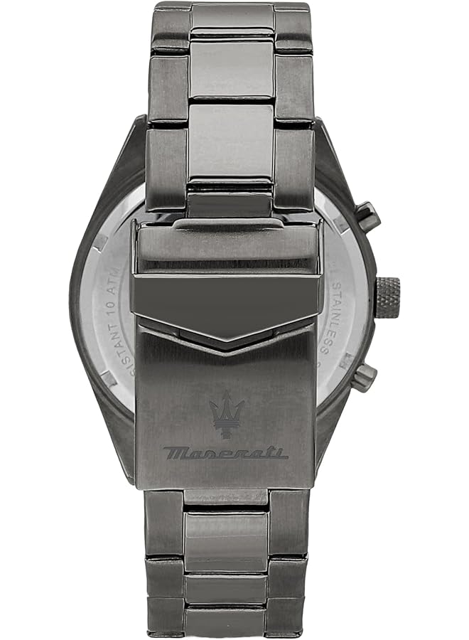 مازيراتي ساعة رجالية من مجموعة Competizione، مصنوعة من الفولاذ المقاوم للصدأ، مطلية باللون الرمادي، مع سوار من الفولاذ المقاوم للصدأ R8853100019 - Image 3