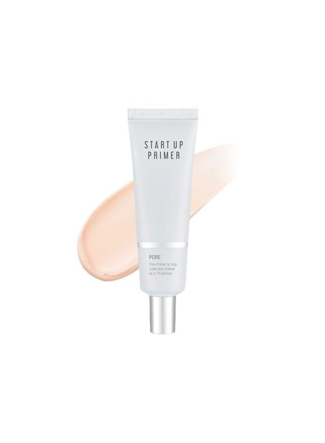 Start Up Pore Primer - Pore Minimizer and Oily Skin Control Formula - Lightweight, Non-Sticky, Hydrating, Wrinkle Filler with Soothing Herbal Extracts
