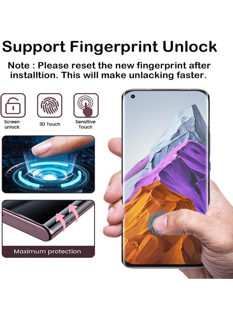 SNW - Privacy Screen Protector for Xiaomi Mi 11 Pro 5G [2 Pack], Anti Spy Screen Protector, Support Fingerprint Unlock, Anti Scratch, Full Coverage, Anti-Peeping TPU Soft Film for Xiaomi Mi 11 Pro - Image 1