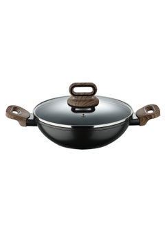 BERGNER ULTIMATE TX FORGED ALUMINUM KADAI + LID 28 CM WITH HEATDOT TECHNOLOGY, INDUCTION BOTTOM, GREY COLOR, BG36177GY  - Image 2