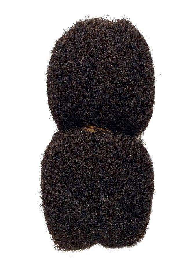DISTINS Tight Afro Kinky Human Hair for Dreadlocks,Ideal for Making Locs,Repair Extensions,Twist or Braids 2 Bundles/Package Darker Brown #2 16inch - Image 2