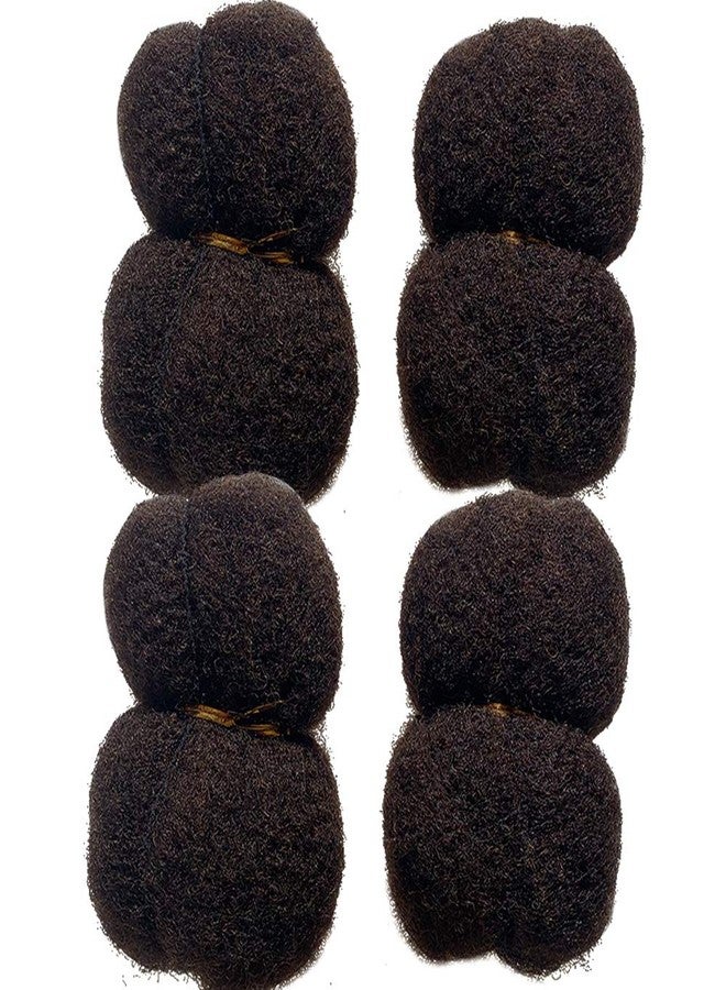 DISTINS Tight Afro Kinky Human Hair for Dreadlocks,Ideal for Making Locs,Repair Extensions,Twist or Braids 2 Bundles/Package Darker Brown #2 16inch - Image 4