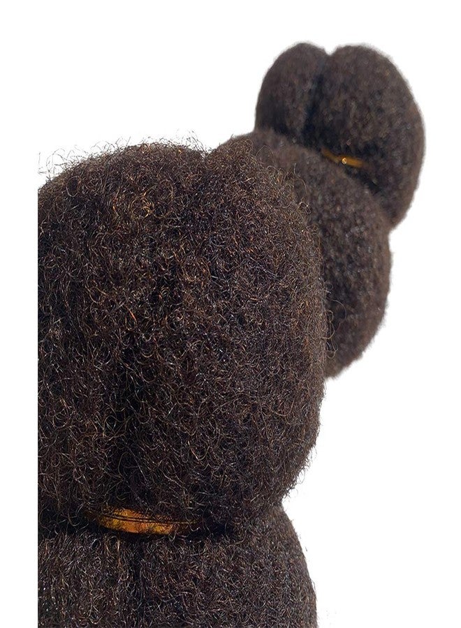DISTINS Tight Afro Kinky Human Hair for Dreadlocks,Ideal for Making Locs,Repair Extensions,Twist or Braids 2 Bundles/Package Darker Brown #2 16inch - Image 3