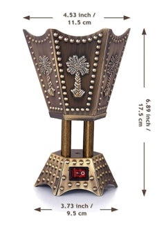 Generic Portable Electric Incense Burner. Antique Arabic Resin and Oud Incense Holder, Aromatherapy Diffuser for Yoga, Spa, Aromatherapy, Home and Office Decor (Silver Ball Incense Burner)  - Image 3