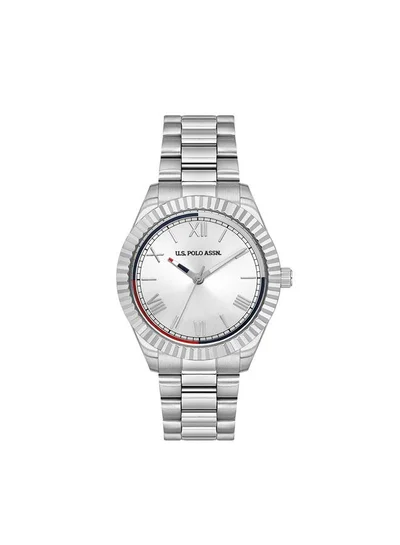 U.S. Polo Assn. Novelties 36mm Women's Watch with Silver Dial & Stainless Steel Bracelet